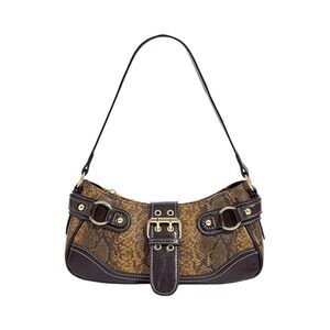 9474 Cheetah Leopard Print Clutch Buckle PU Leather Y2K Shoulder Handbags